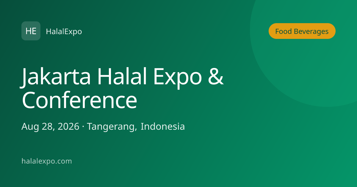 Jakarta Halal Expo & Conference