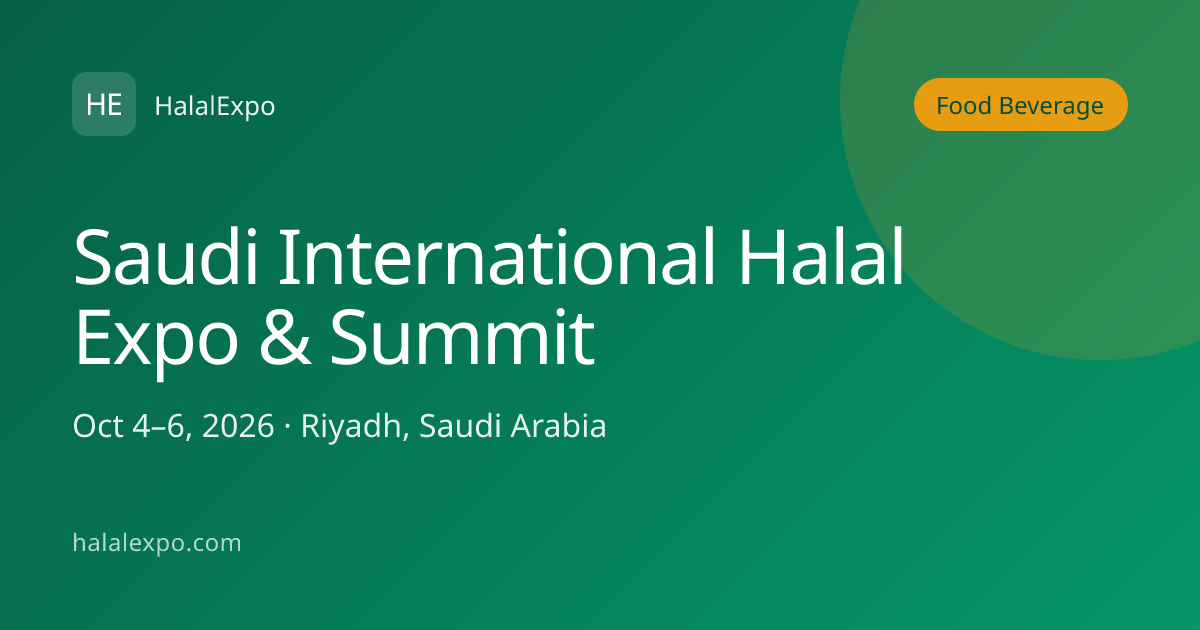 Saudi International Halal Expo & Summit
